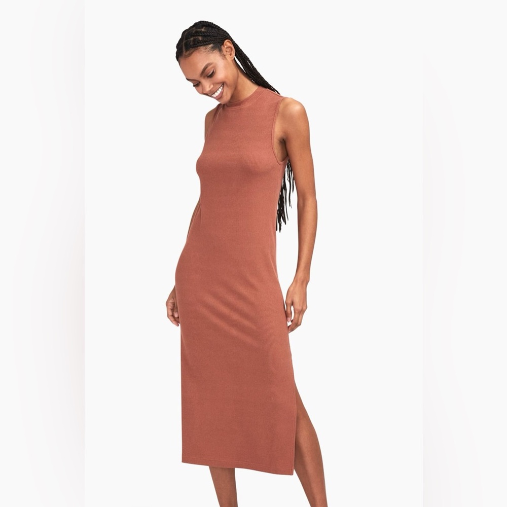 Naadam Ribbed Sleeveless Dress